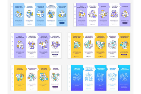 Business Management Careers Graphic Templates for Digital Sellers