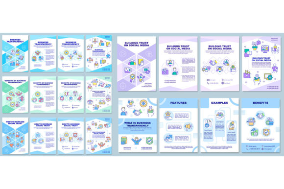 Business Transparency Brochure Templates: A Graphic Design Asset for Handmade Businesses