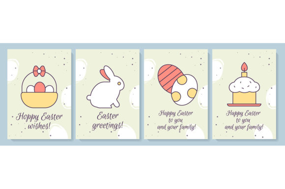 Celebrating Easter Greeting Card Set: Graphics & Graphic Templates Review