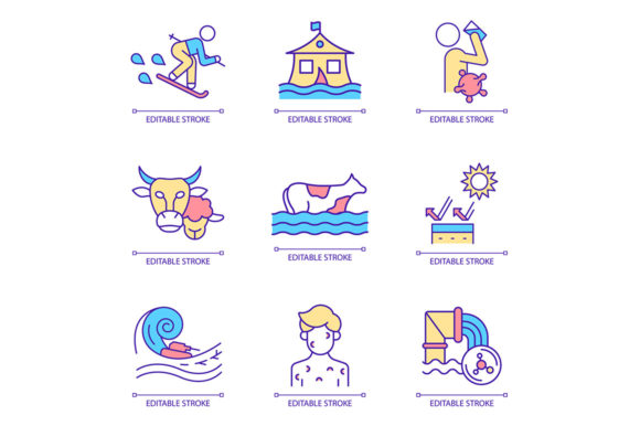 Climate Change RGB Color Icon Set Review for Real Embroidery Projects