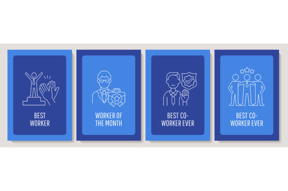 Employee Appreciation Day Postcard Set: A Versatile Graphic Template for Brand Impact
