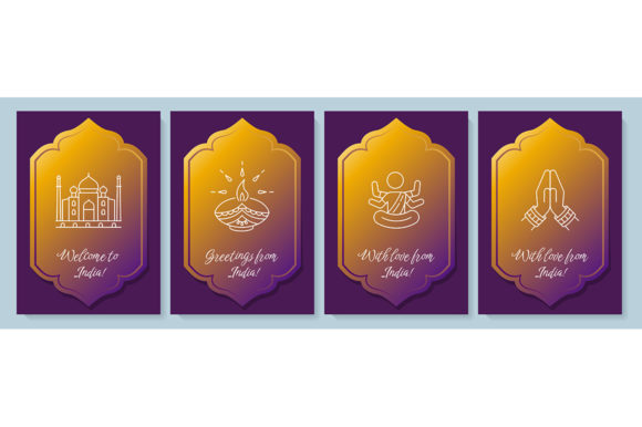 Greetings from Republic of India Cards: Graphics for Brand Identity