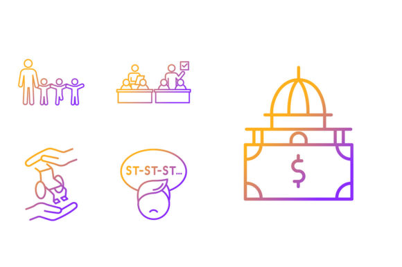 Inclusive Education Gradient Linear Icon Graphics Review