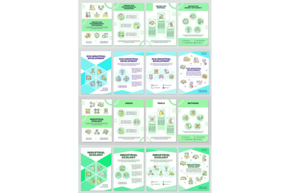 Industrial Ecology Brochure Template Set: Graphics for Modern Branding