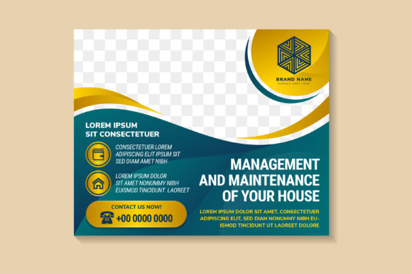 Maintenace of Your House Horizontal Flye Graphics and Print Templates