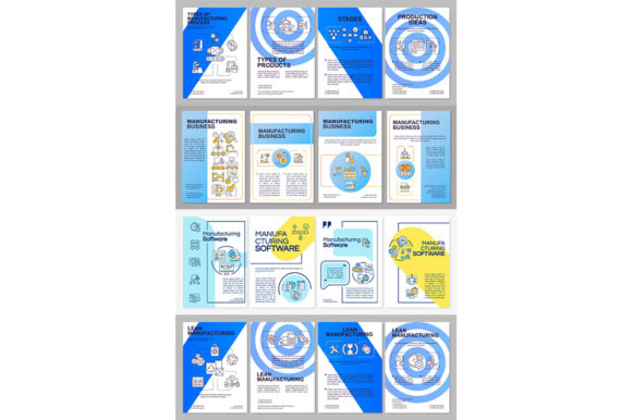 Manufacturing Business Brochure Template: Graphics for Modern Publishing