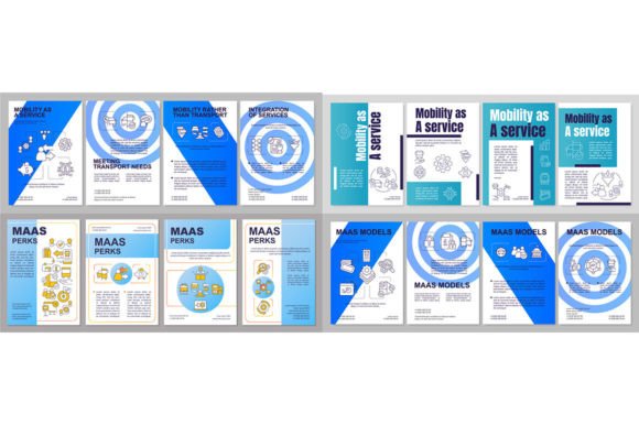 Mobility As Service Brochure Templates for Embroidery Projects
