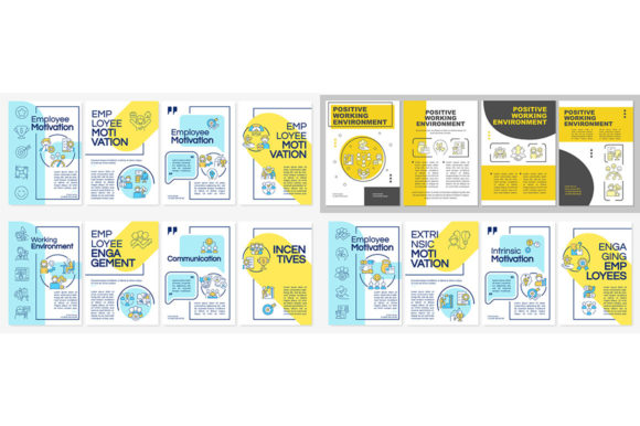Productive Office Brochure Template Set: A Modern Graphic Design Asset for Marketers