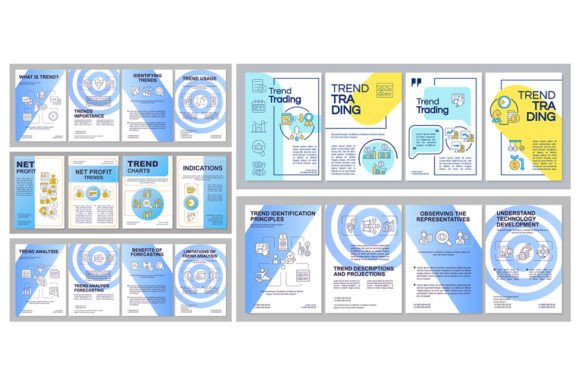 Trend Management Brochure Template Set for Modern Content Creators