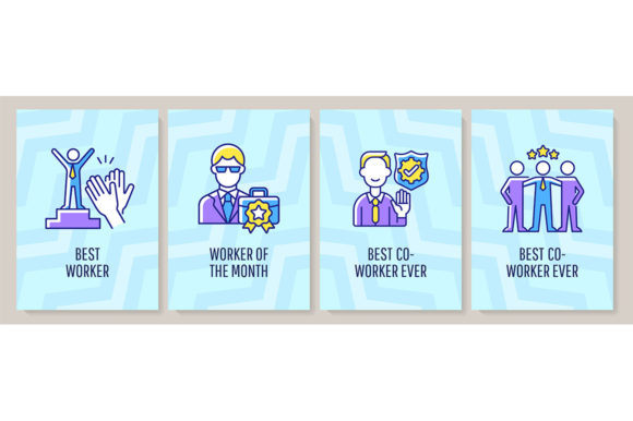 Workers Appreciation Day Greeting Cards: A Graphic Template for Strong Brand Impact
